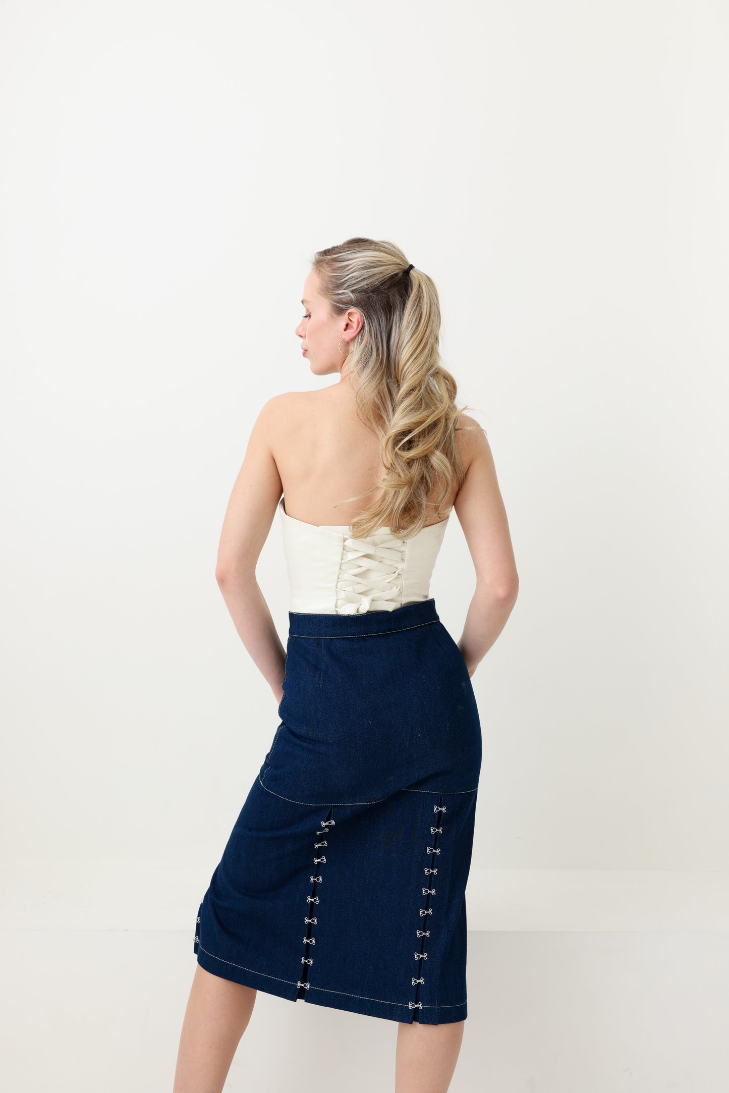 Denim Midi Skirt